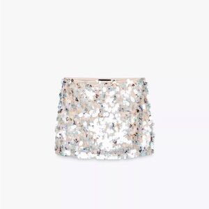 Zara Sparkling Sequin Mini Skirt